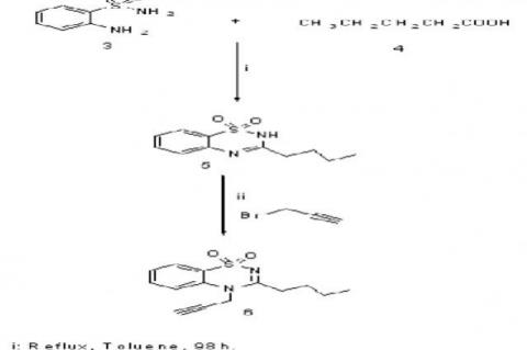 Synthesis of 4-Prop-2-ynyl-butyl-4H-1, 2, 4-benzothiadiazine-1,1-dioxide